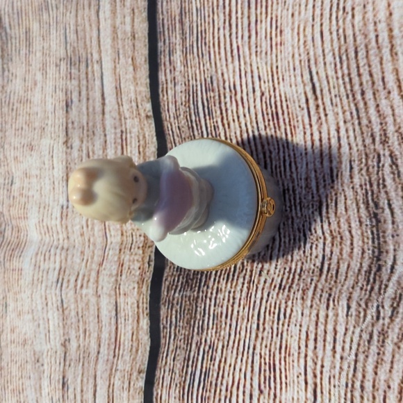 Precious Moments Hinged Trinket Box Porcelain - Picture 3 of 4